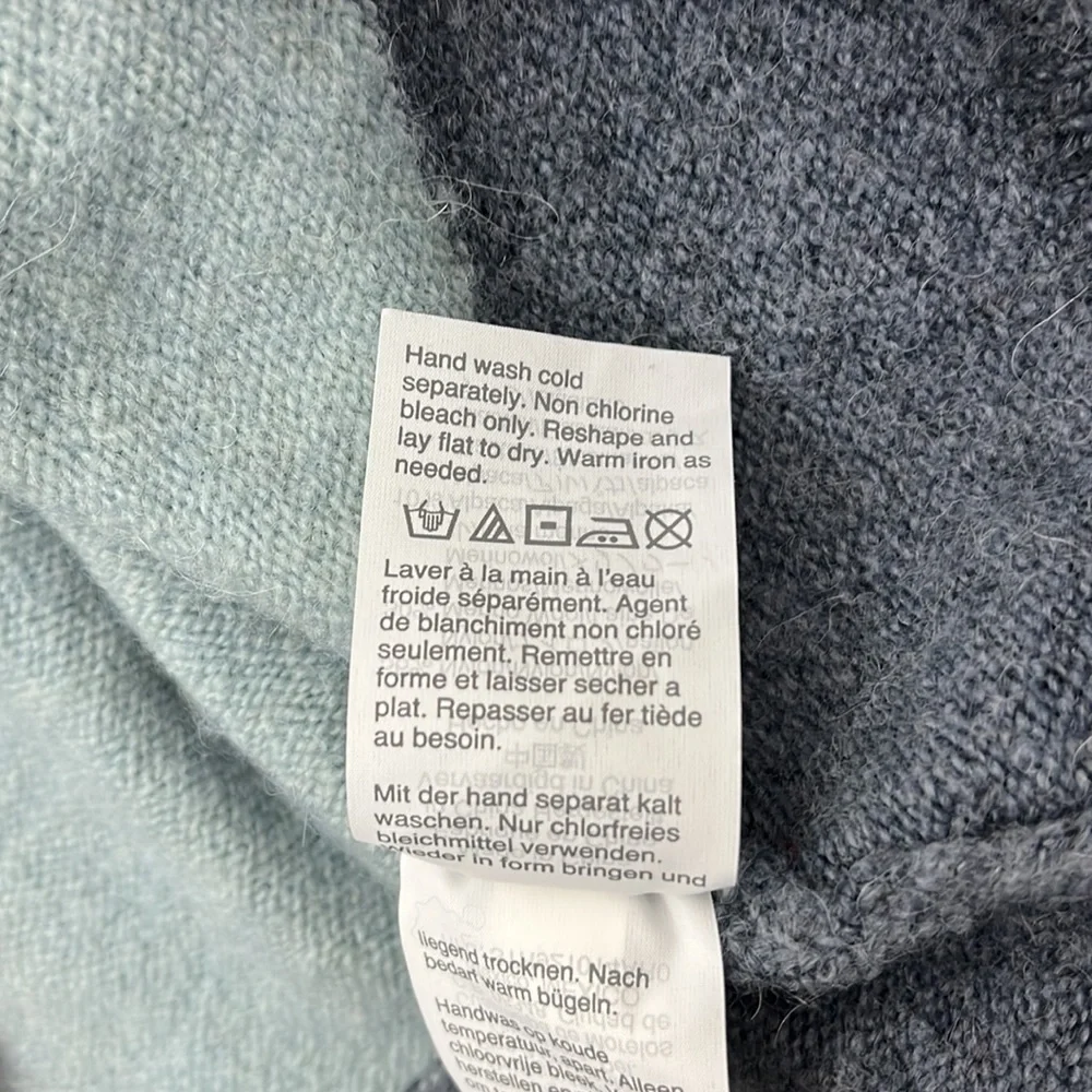 MADEWELL Crofton Oversized Striped Pullover Sweater in Coziest Yarn Size XXS - Picture 8 of 10